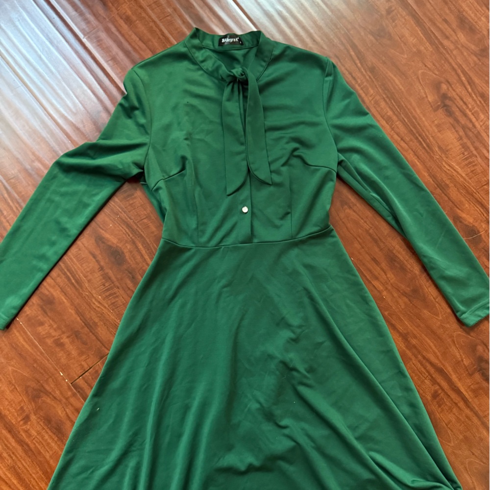 Allegra K Green Work Dress